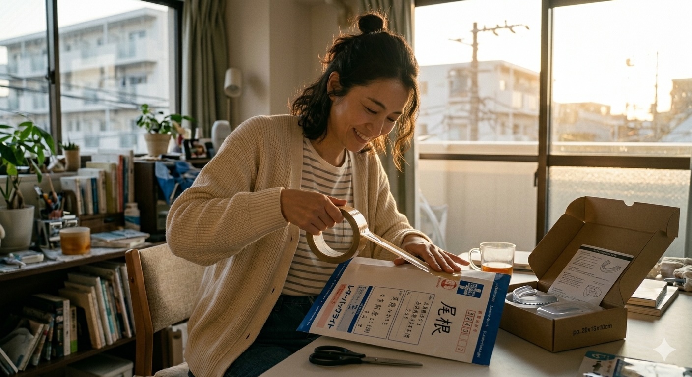 歯型を返送する